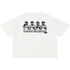 White In Nomine Patris shirt back, altar boys making the Sign of the Cross with Latin prayer