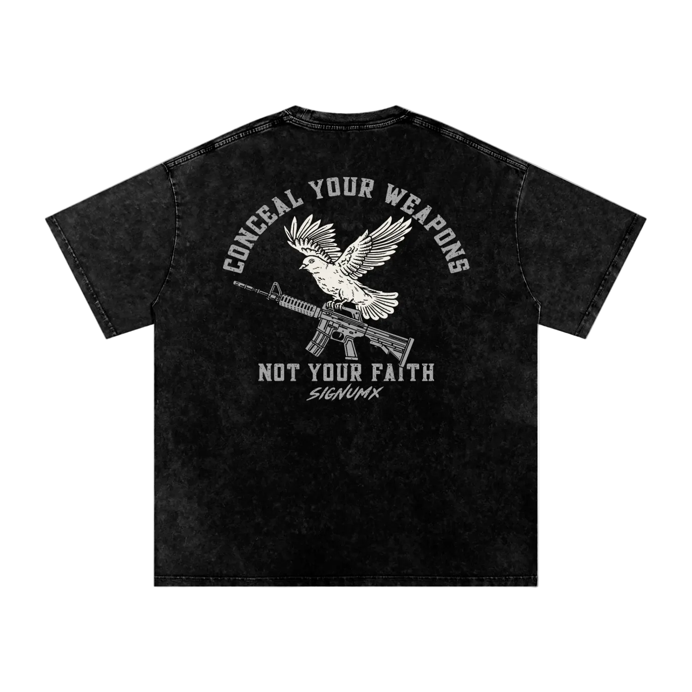 Conceal your weapons, not your faith SIGNUMX - Back - Black