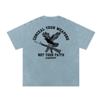 Conceal your weapons, not your faith SIGNUMX - Back - Blue