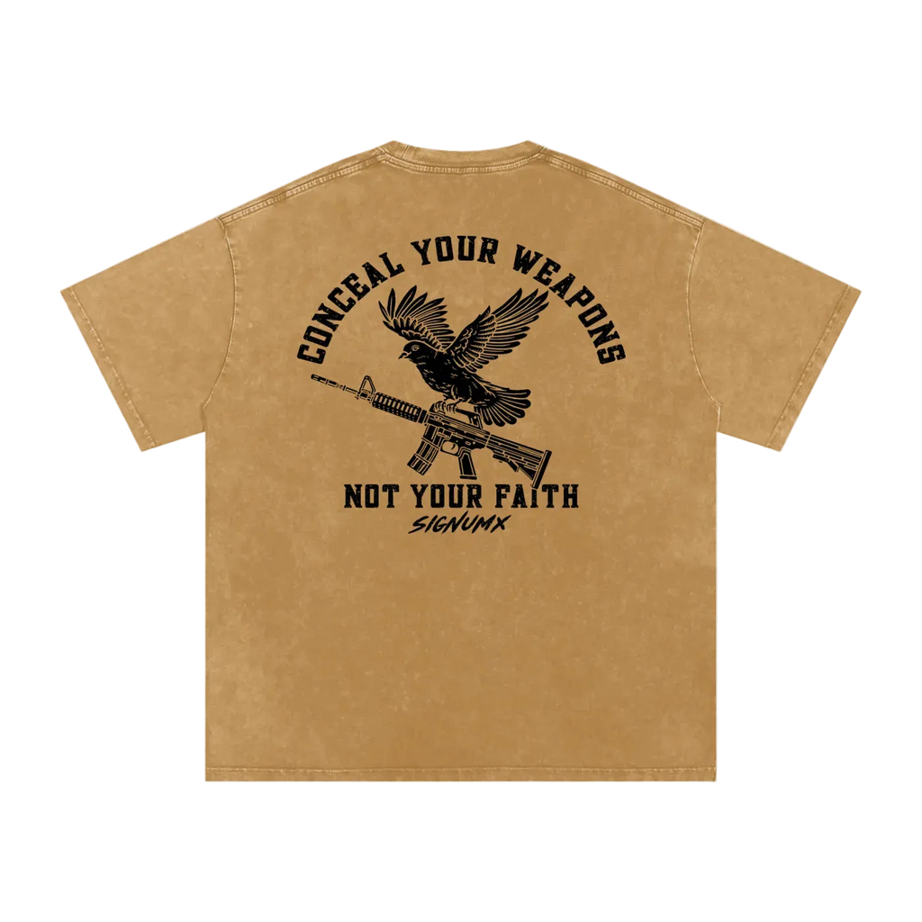 Conceal your weapons, not your faith SIGNUMX - Back - Tan