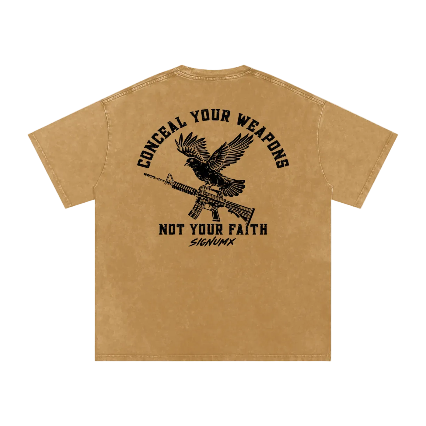 Conceal your weapons, not your faith SIGNUMX - Back - Tan