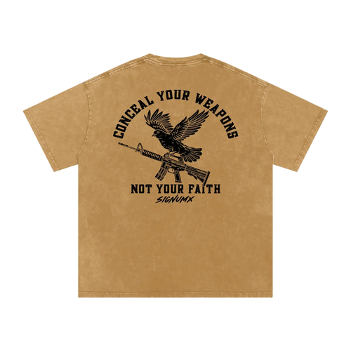 Conceal your weapons, not your faith SIGNUMX - Back - Tan