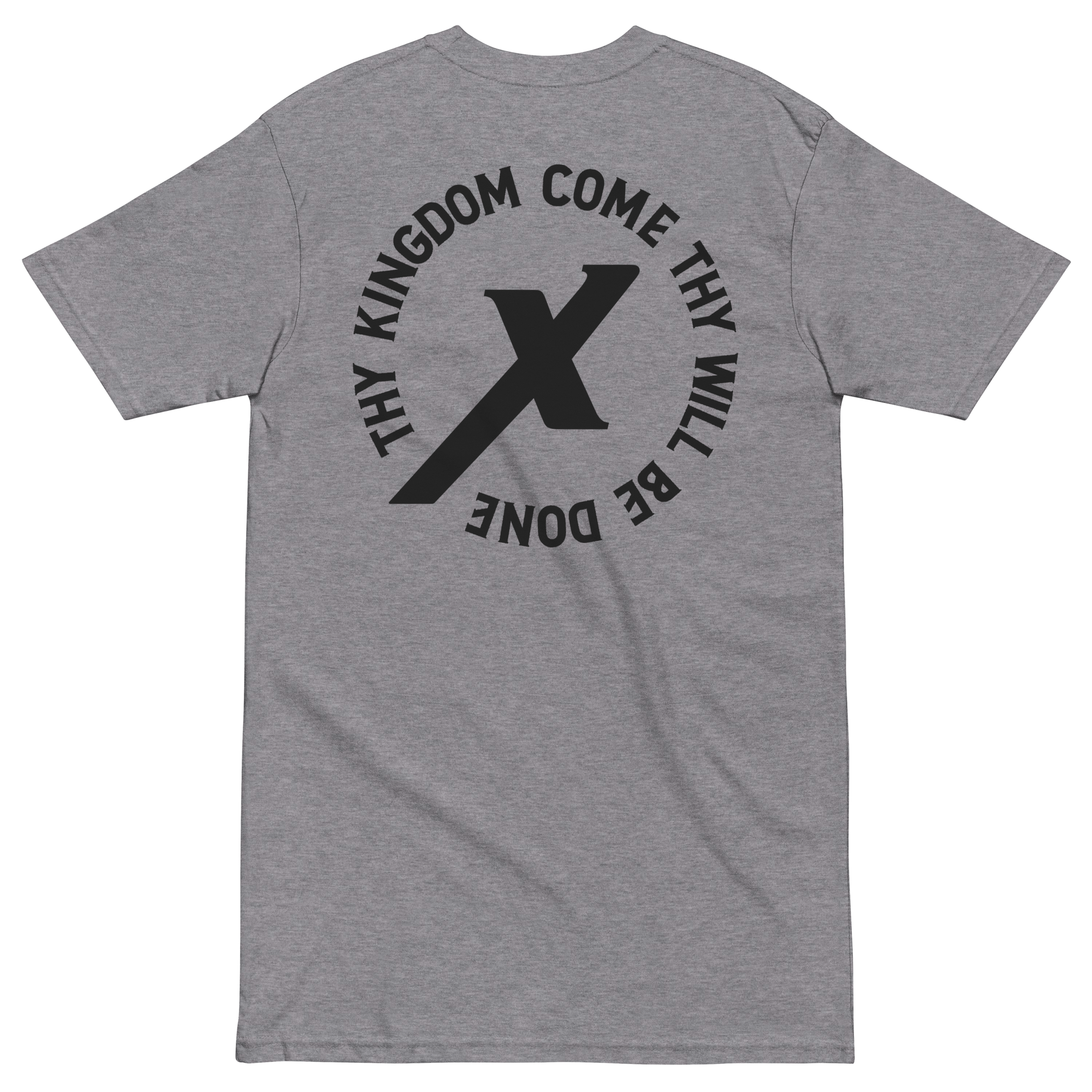 Thy kingdom Come Catholic t-shirt (Gray - Back)
