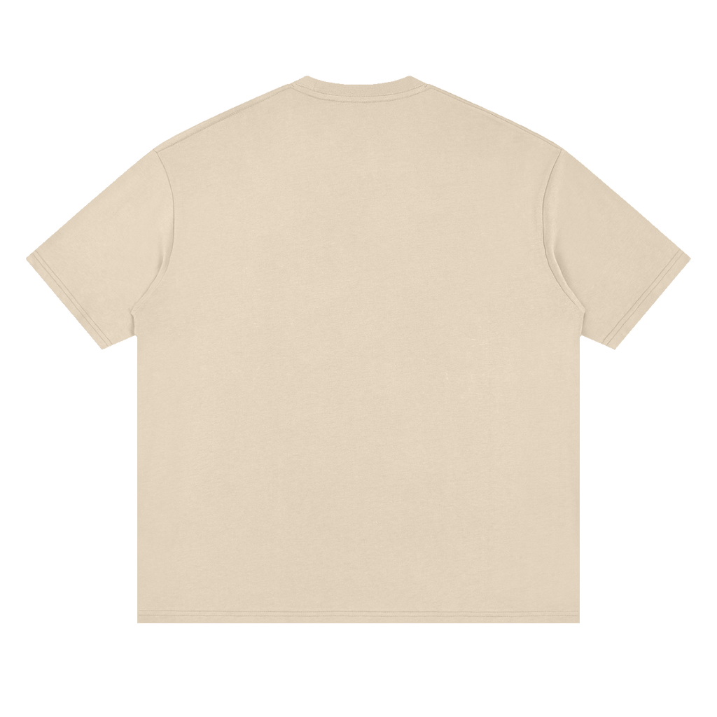 Pray More Shirt in Sand, plain back flat lay