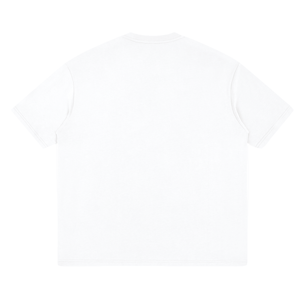 Pray More Shirt in White, plain back flat lay