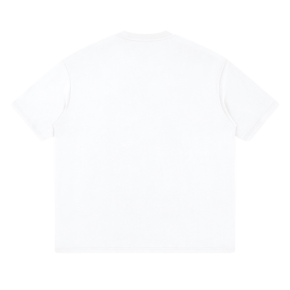 Pray More Shirt in White, plain back flat lay