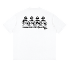 White In Nomine Patris shirt back, altar boys making the Sign of the Cross with Latin prayer