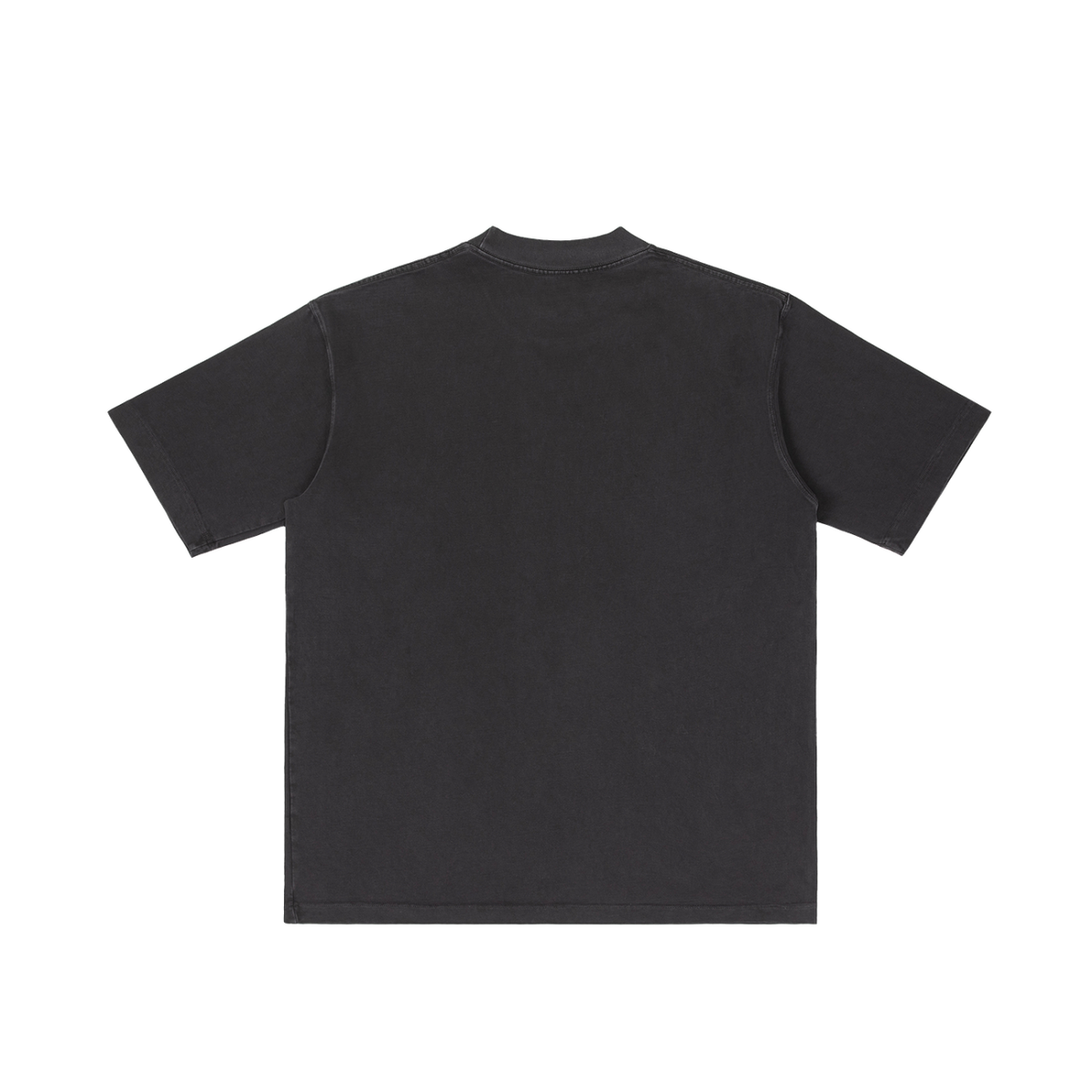 St. Anthony of Padua | Pray for Us Embroidered Heavyweight Vintage Wash Drop-Shoulder Shirt in Black - Back