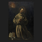 Classical sacred art portrait of St. Anthony of Padua, patron of lost things