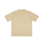 St. Catherine of Siena | Pray for Us Embroidered Heavyweight Vintage Wash Drop-Shoulder Shirt in Khaki - Back