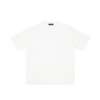 St. Catherine of Siena | Pray for Us Embroidered Heavyweight Vintage Wash Drop-Shoulder Shirt in White - Front