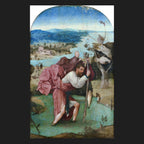 Classical sacred art portrait of St. Christopher, patron of travelers