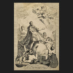 Classical sacred art portrait of St. Expedite, patron of urgent causes