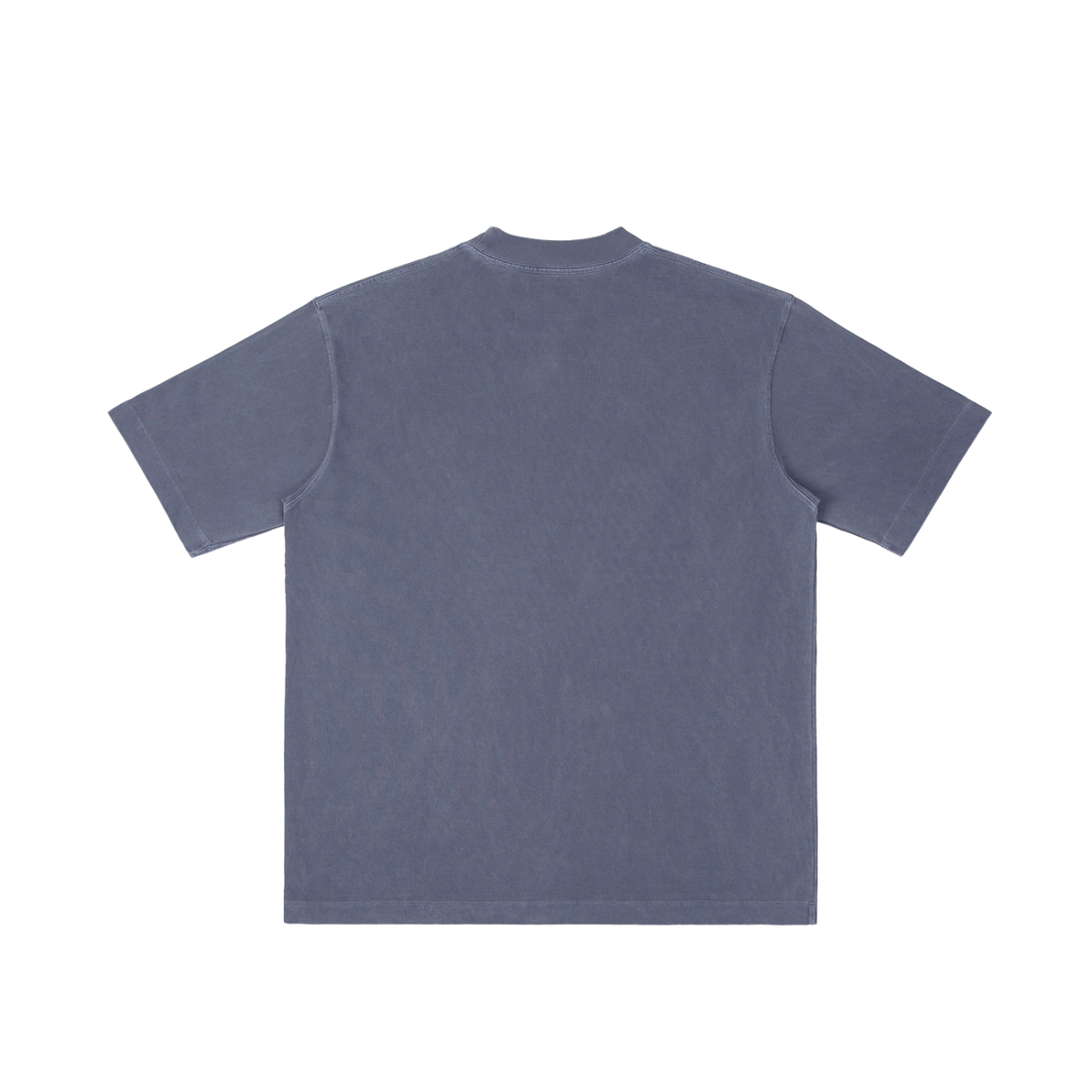 St. Francis Xavier | Pray for Us Embroidered Heavyweight Vintage Wash Drop-Shoulder Shirt in Navy Blue - Back