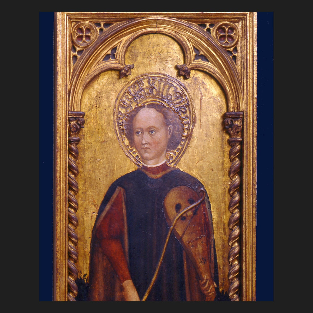 Classical sacred art portrait of St. Genesius, patron of actors