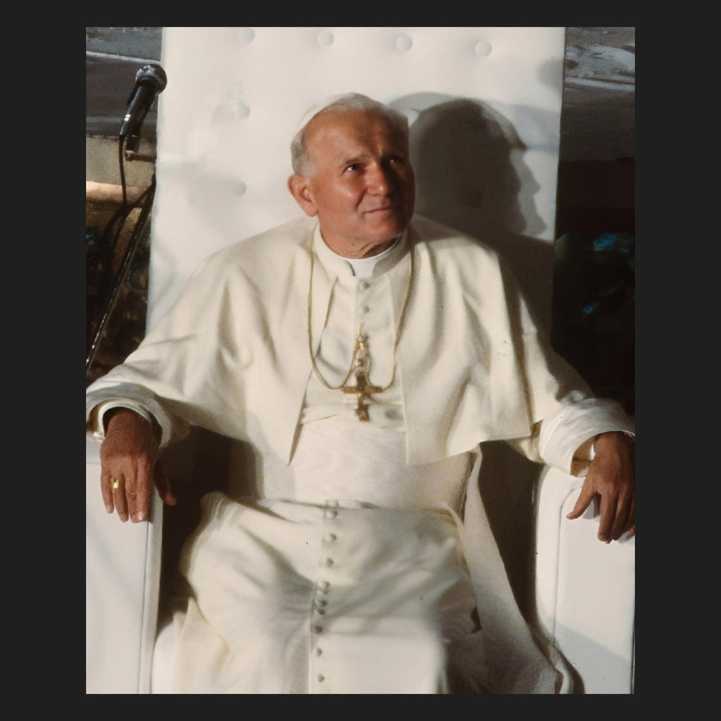 Portrait photograph of St. John Paul II, patron of world Youth Day
