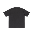 St. Longinus | Pray for Us Embroidered Heavyweight Vintage Wash Drop-Shoulder Shirt in Black - Back