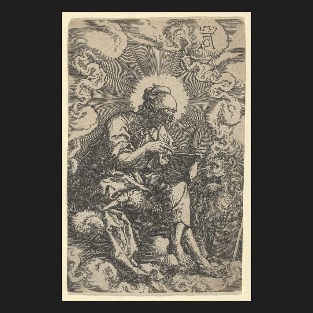 Classical sacred art portrait of St. Mark, patron of Venice
