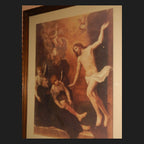 Classical sacred art portrait of St. Peregrine, patron of those facing cancer and serious illness