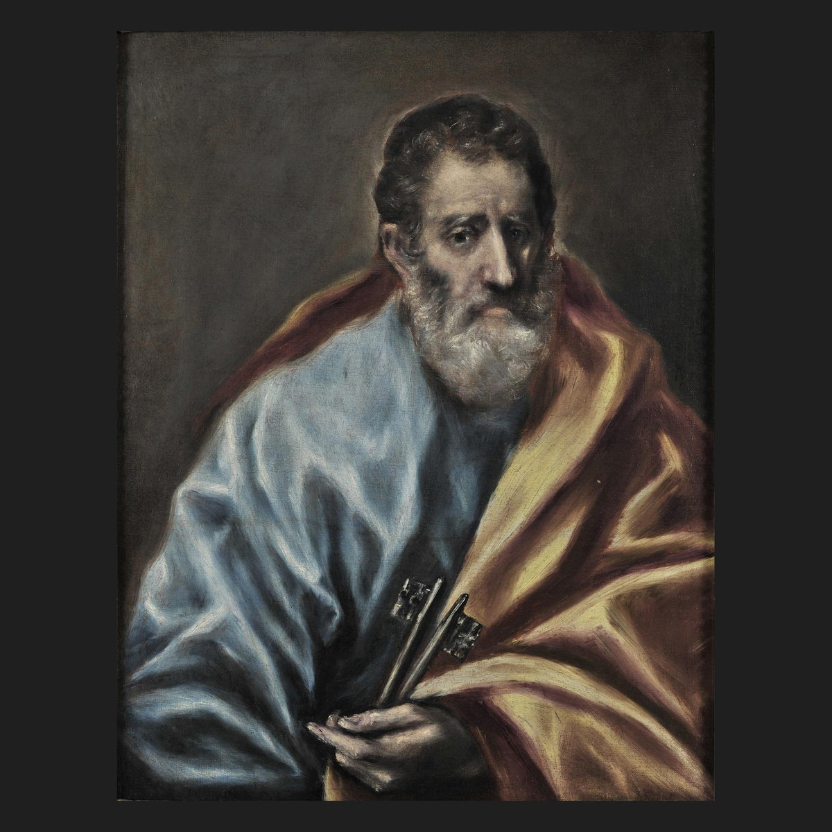 Classical sacred art portrait of St. Peter, patron of popes
