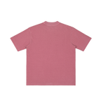 St. Sebastian | Pray for Us Embroidered Heavyweight Vintage Wash Drop-Shoulder Shirt in Ancora Red - Back