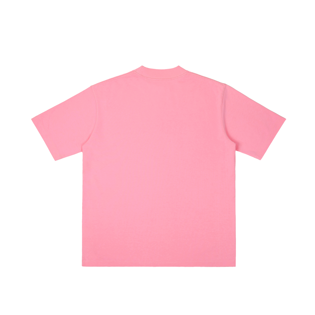 St. Valentine | Pray for Us Embroidered Heavyweight Vintage Wash Drop-Shoulder Shirt in Light Pink - Back